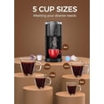 thumbnail image 4 of Single Serve Coffee Maker, Coffee Brewer for K-Cups Pods and Ground Coffee, Capsule Coffee Machine with 40 Oz Water Tank, 5 Brew Sizes Up To 14 Oz, Black, 4 of 7