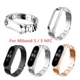 thumbnail image 3 of Gwong Electrónica Banda de correa de reloj de acero inoxidable con marco de aleación para Xiaomi MI Banda 5/5 NFC, 3 of 7