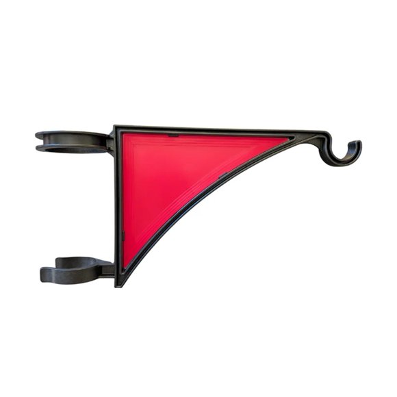 Colgadores para postes de valla con inserciones sólidas (ganchos de jardín). Se adapta a postes de 2 3/8" de diámetro