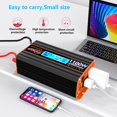 thumbnail image 2 of Inversor de corriente JARXIOKE de 1100 W, 12 V a 110 V con control remoto, 2 of 7