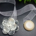 thumbnail image 3 of D-GROEE 1Pair Curtain Tiebacks, Magnetic Flower Curtain Clips Buckle, Simple and Elegant Modern Style Decorative Drapery Holdbacks Rope Holder for Home, Office, 3 of 7