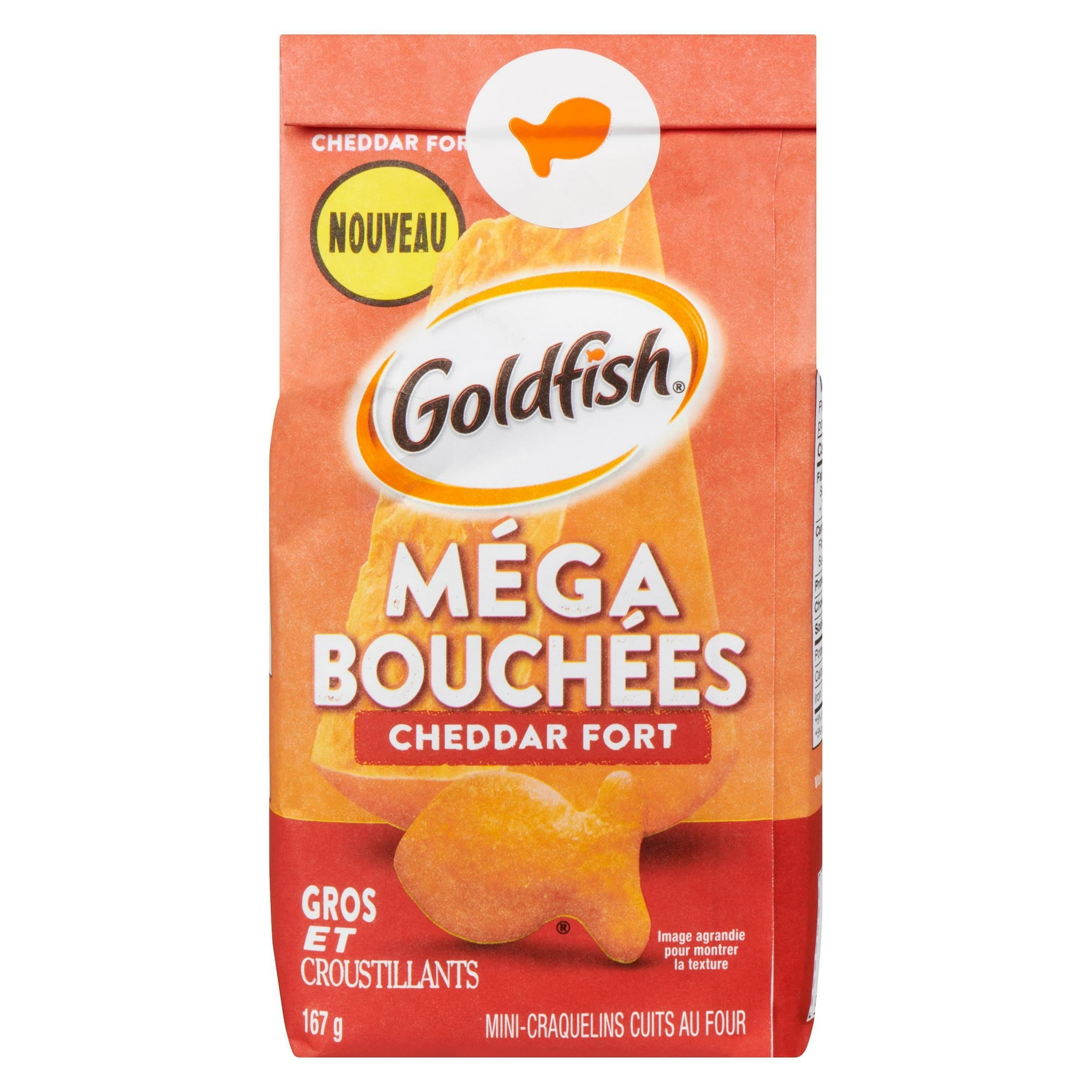Goldfish® Mega Bites Sharp Cheddar Crackers 167 g Bag