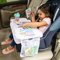 thumbnail image 3 of Disney Baby by J.L. Childress 3-IN-1 Kids Travel Tray & Tablet Holder - Car Seat Lap Tray Desk for Toddlers, Road Trip Essentials - Princess, 3 of 9