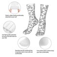 thumbnail image 3 of Xecao Hand Drawn Turtle Print Fashion No Heel Casual Crew Socks Cushioned Breathable for Men Women - Moisture wicking,Not easy to fade Suitable for daily, 3 of 7