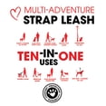 thumbnail image 7 of 2 in 1 Tab Leash Red with Glow-in-the-Dark feature for Small to Big Dogs from Toy Doggie Adventure Proof Collection, 7 of 7
