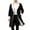 Black, variant on Men's Faux Suede Long Trench Coat Sherpa Lined Lapel Double Breasted Warm Outerwear