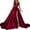 Red, variant on Daolelai Women's Deep V Slit Long Wedding Dress