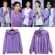 thumbnail image 2 of BTS Official Lavender Yet To Come Sudadera Con Capucha Con Cremallera Disfraz Casual, 2 of 4