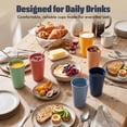 thumbnail image 2 of MASTERCOOK 27 oz Plastic Drinking Cups Set of 6 Unbreakable Stackable Bright, 2 of 8