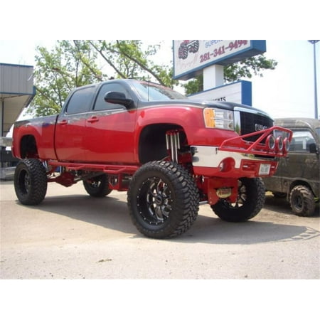 - N-Fab Pre-Runner Light Bar 07-10 GMC 2500/3500 - Tex. Black
