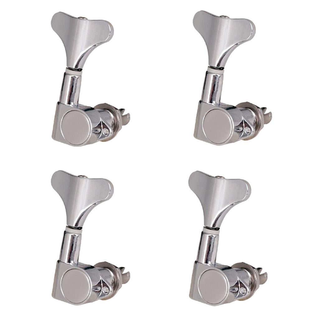 Sealed String Tuning Pegs Keys Machines Heads Electric Guitar Parts Replacement Compatible for 4/5/6 Strings - 4R