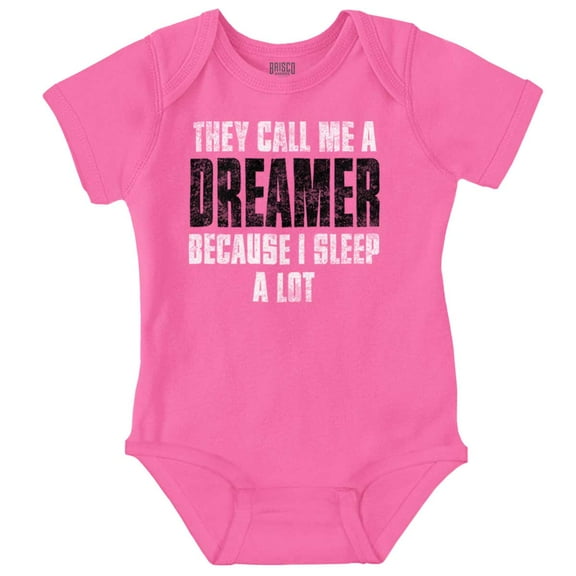 They Call Me A Dreamer Sleep A Lot Romper Boys or Girls Infant Baby Brisco Brands 12M
