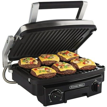 UPC 022333253403 product image for Hamilton Beach Proctor Silex 5-in-1 Indoor Countertop Contact Grill with Reversi | upcitemdb.com