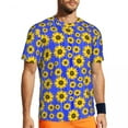 thumbnail image 2 of T Shirt For Men Sunflower Love Man Yellow Flowers Print Vintage Gym Breathable Beach Hippie Tees Gra, 2 of 7