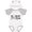 White & Heather w/ Ears, variant on Inktastic Paris Eiffel Tower with Flowers Boys or Girls Baby Bodysuit