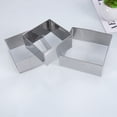 thumbnail image 2 of PAMINGONO Square Pastry Molds Silver Baking Tools Home Baking 3Pcs 3in, 2 of 11