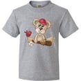 thumbnail image 3 of Inktastic Baseball Teddy Bear Youth T-Shirt, 3 of 5