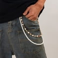 thumbnail image 4 of pitrice Fashion Wallet with Rhinestone Pearl Hip Chain Alloy Easy to Fade Golden with cross, 4 of 6