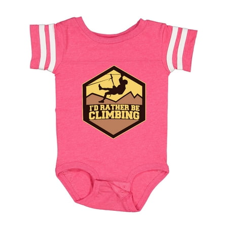 

Inktastic I d Rather Be Climbing Gift Baby Boy or Baby Girl Bodysuit
