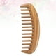 thumbnail image 5 of Peine de madera de sándalo con dientes anchos y rizado para masaje del cuero cabelludo, para mujeres y niñas (café), 5 of 7
