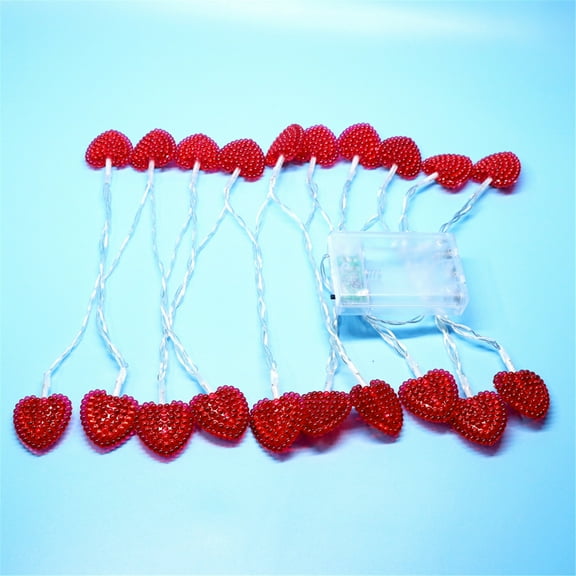 VerPetridure Red Love Heart Lantern Valentine's Day Light String Small Lantern Love Lights