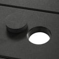 thumbnail image 5 of WestinTrends Paloma 68" Outdoor HDPE Modern Rectangular Patio Dining Table With Umbrella Hole, Gray, 5 of 10