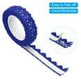 thumbnail image 3 of Cinta de encaje autoadhesiva Uxcell, 4 rollos de pegatinas de algodón para decorar paredes, azul, 3 of 5
