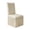 Beige, variant on Stretch Dining Chair Cover With Ruffled Skirt, Bubble Grid Textured Slipcover, Elastic Chair Protector for Home Dining Room Decor