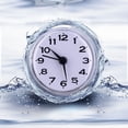 thumbnail image 4 of Reloj de pared NikouMX de cuarzo impermeable para baño y cocina, 4 of 8