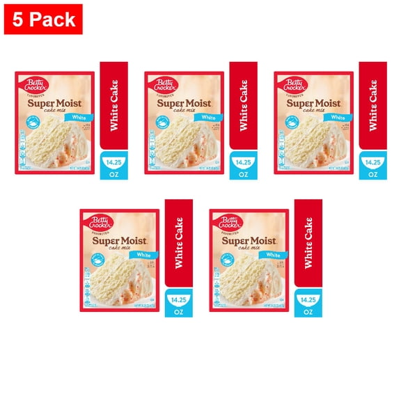 Betty Crocker Favorites Super Moist White Cake Mix 14.25 oz - 5 Pack