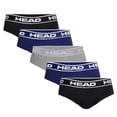 thumbnail image 1 of HEAD Caleçons pour Hommes, Coupe Active et Ceinture Douce, Tissu Extensible, Lot de 5, 1 of 2
