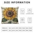 thumbnail image 5 of Rustic Farmhouse Sunflower Throw Pillow Covers Vintage Sunflower Seeds Farmhouse Decorative Throw Pillow Cases Cushion Cover (Sunflower), 5 of 5