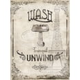 thumbnail image 2 of Grey, Jace 19x24 White Modern Wood Framed Museum Art Print Titled - Wash Tranquil Unwind, 2 of 4