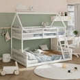 thumbnail image 2 of Costway Lit Superposé Style Maisonnette Simple sur Double avec Échelle et Garde-Corps Convertible en 2 Lits, 2 of 10
