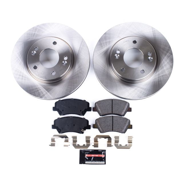 Power Stop KOE4693 Autospecialty Front Replacement Brake Kit-OE Brake Rotors /& Ceramic Brake Pads