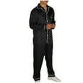 thumbnail image 4 of Silk Pajama Sets for Men with Pockets Long Sleeve Shirts and Pants Pajamas Mens Casual Lightweight Solid Color Satin 2 Piece Loungewear Outfits, 4 of 8