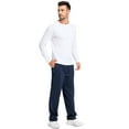 thumbnail image 6 of Tyhengta Mens Pants Athletic Open Bottom Running Pants Mesh Mens Sweatpants with Pockets Blue 2XL, 6 of 9