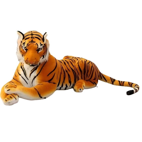 CYFW Plush Tiger Soft Comfortable Stuffed Animal Yellow Big Tiger Throw Pillow Toy Home Decor