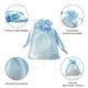 thumbnail image 2 of Bolsas de organza QIANF azules de 10 x 15 cm para obsequios de boda, 20 unidades, 2 of 8