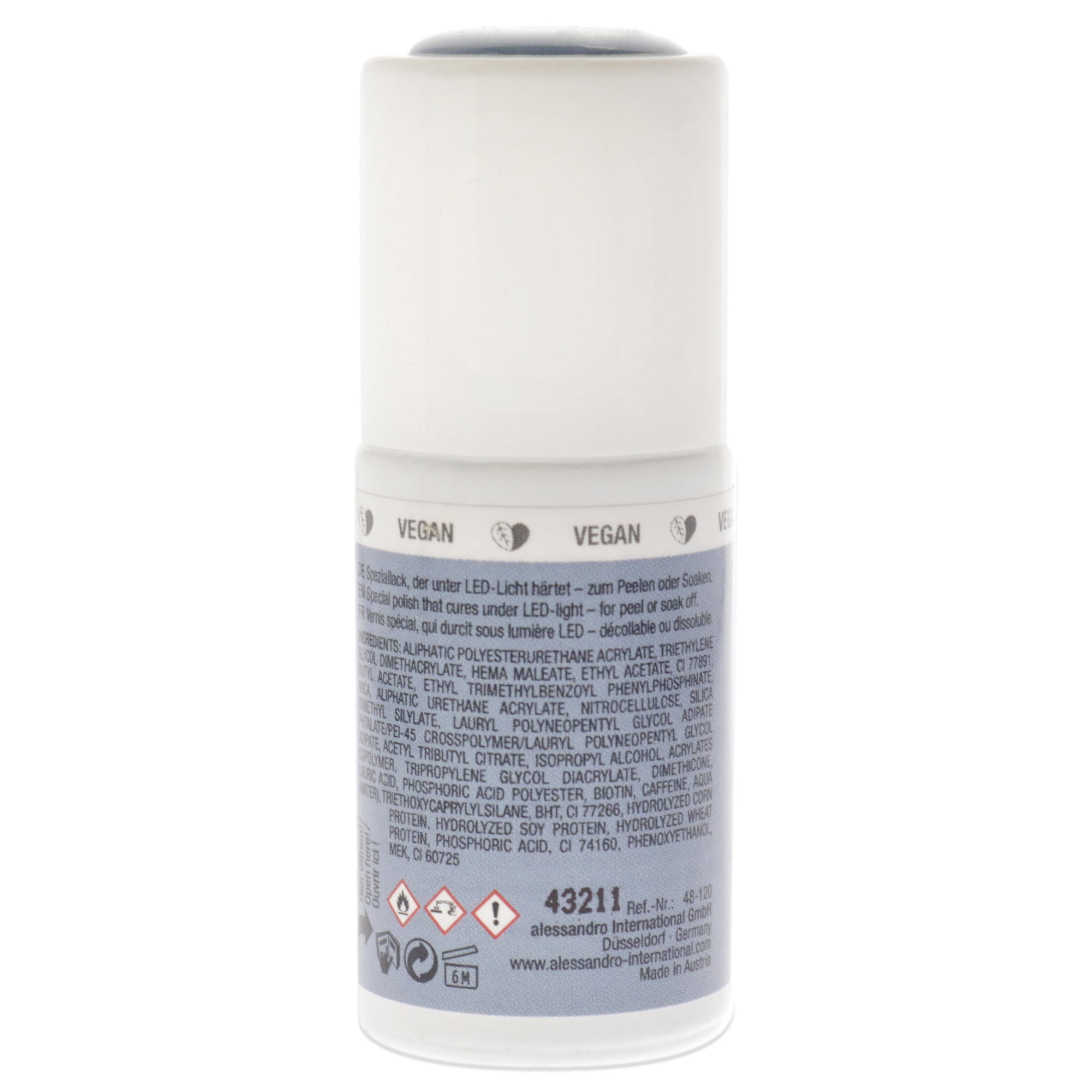 Alessandro Striplac Peel or Soak Shimmer - 120 Poetic Blues , 0.27 oz Nail Polish
