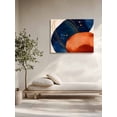 thumbnail image 5 of Navy Blue Burnt Orange Wall Art for Living Room,Canvas Picture Wall Decor for Bathroom Bedroom,Boho Artwork Geometric Modern Painting Artwork for Office Kitchen Hallway Dining Room Home Decor 16"x20", 5 of 8