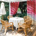 thumbnail image 4 of Outdoor Curtains for Patio Waterproof, Red Ombre Coastal Windproof Pravicy Outside Porch Blackout Curtain, Summer Nautical Beach Ocean Seaside Sun Blocking Grommets Curtains for Cabana Gazebo 54"x95", 4 of 9