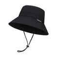 thumbnail image 1 of Sombrero para el con plegable, protección ar para adultos, secado rápido, ajustable, para playa, mochilero, senderismo, camping, viajes. Negro, 1 of 8
