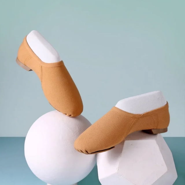 XIHAHA, nuevos zapatos de baile de Jazz a la moda, zapatos de Jazz con suela antideslizante para mujer, zapatillas de baile para adultos, zapatos planos de tela elástica para niñas