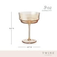 thumbnail image 4 of Twine Tulip Coupe Cocktail Glasses, Champagne Wine Glasses, 9 oz Set of 2, 4 of 7
