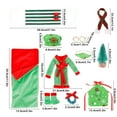 thumbnail image 3 of 12 Piece Ultimate Christmas Doll Clothes Set Santa Costume Pajamas Sleeping Bag Scarf Complete Holiday Outfit, 3 of 6