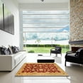 thumbnail image 6 of Ahgly Company Indoor Square Abstract Orange Abstract Area Rugs, 3' Square, 6 of 6
