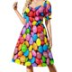 thumbnail image 1 of ¡Elegantes! Vestido de manga corta para mujer. Vestidos de noche para mujer. Vestidos de estilo coreano., 1 of 7