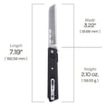 thumbnail image 5 of CRKT Zephyr Everyday Carry Folding Knife with Liner Lock: D2 Plain Edge Blade, Black G10 Handle, 3840, 5 of 5
