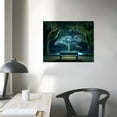 thumbnail image 3 of COMIO Starry Night Canvas Wall Art Black Tree Landscape Prints Wall Decal Artwork Forest Painting Prints, 3 of 4